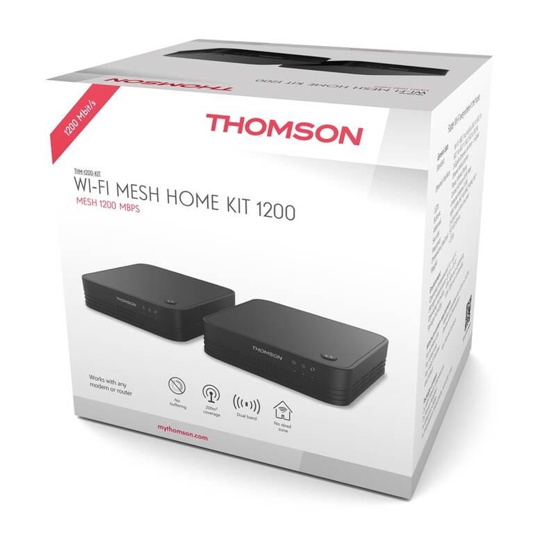 Komplexní Wi-Fi systém Thomson Mesh Home Kit 1200 černý