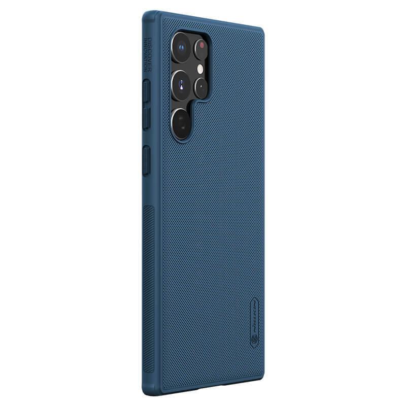 Kryt na mobil Nillkin Super Frosted PRO na Samsung Galaxy S22 Ultra modrý