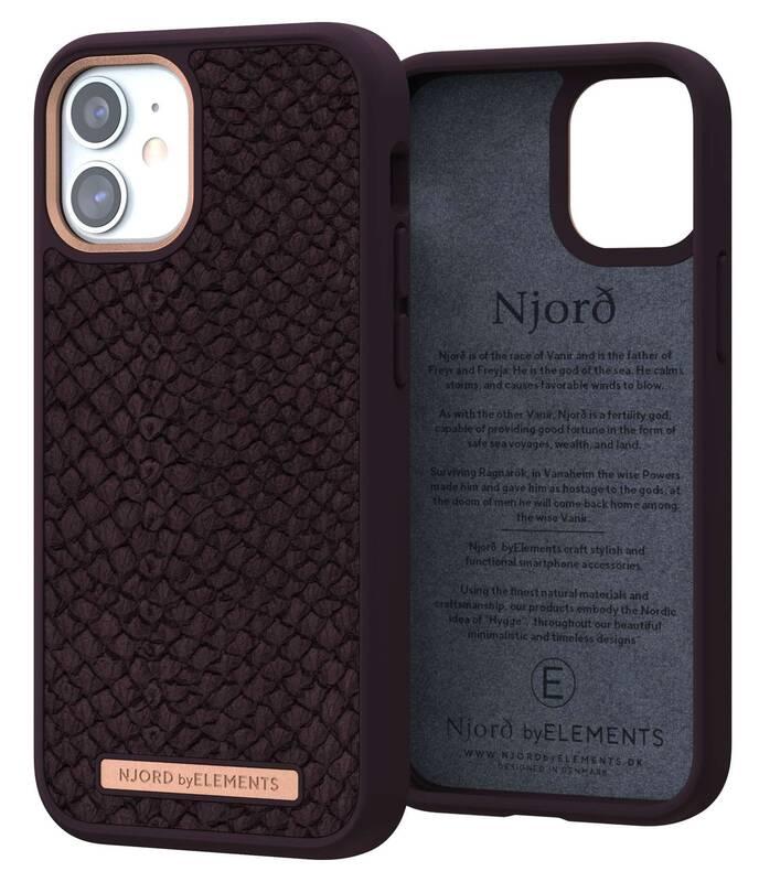 Kryt na mobil Njord Eldur na Apple iPhone 12 mini fialový