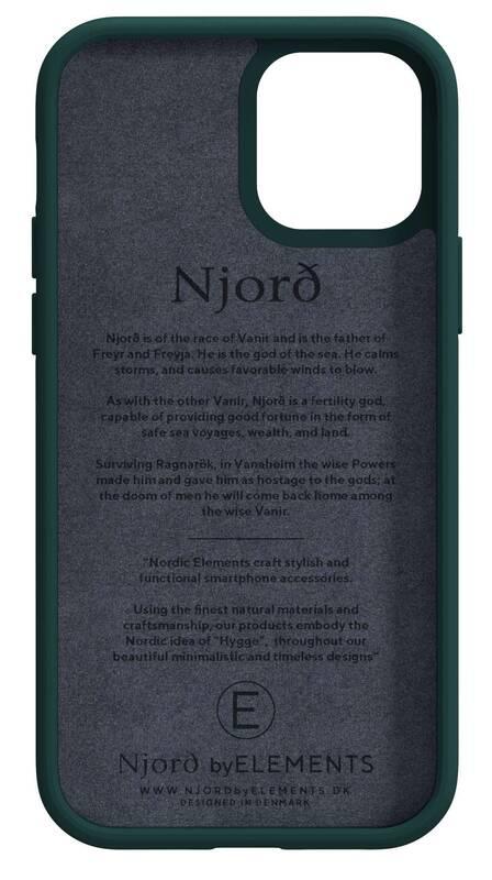Kryt na mobil Njord Jord na Apple iPhone 12 12 Pro zelený