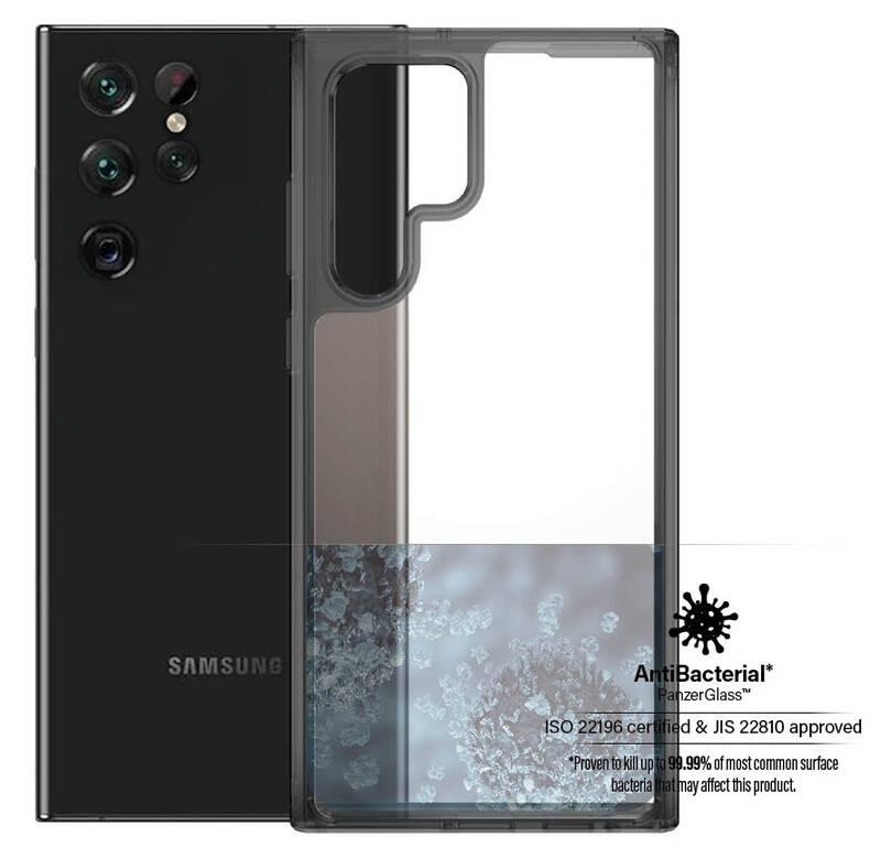Kryt na mobil PanzerGlass HardCase na Samsung Galaxy S22 Ultra černý průhledný, Kryt, na, mobil, PanzerGlass, HardCase, na, Samsung, Galaxy, S22, Ultra, černý, průhledný