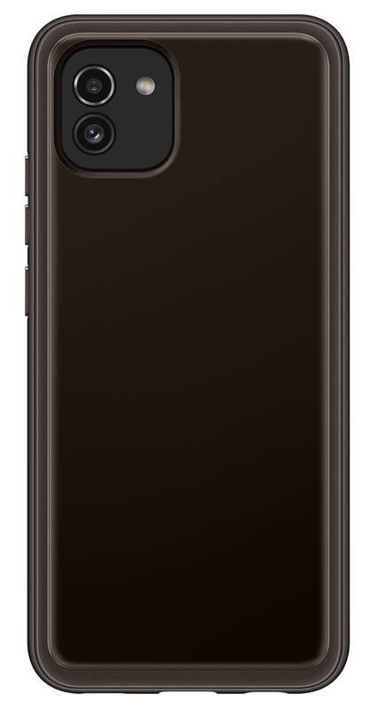 Kryt na mobil Samsung Galaxy A03 černý průhledný, Kryt, na, mobil, Samsung, Galaxy, A03, černý, průhledný