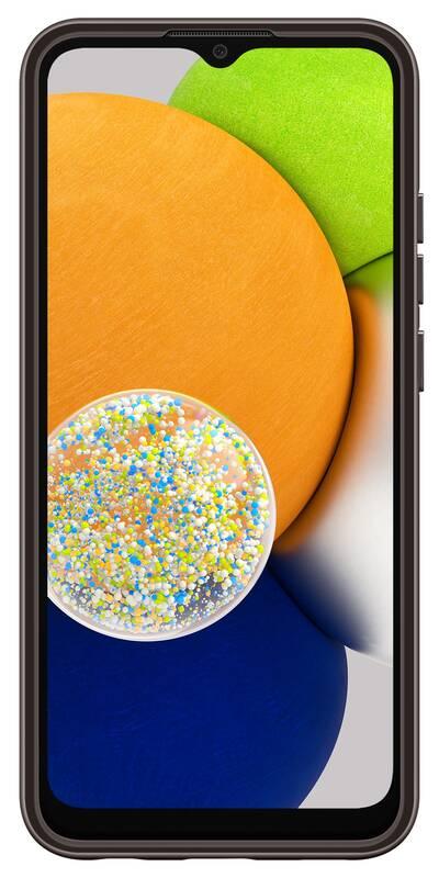 Kryt na mobil Samsung Galaxy A03 černý průhledný