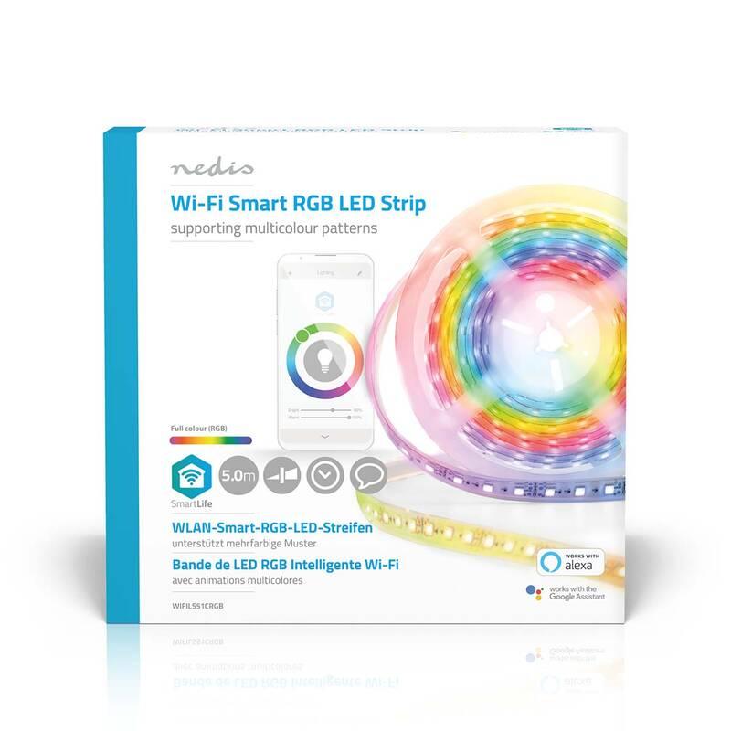 LED pásek Nedis SmartLife Full Color RGB, IP65, 24W, 5m, LED, pásek, Nedis, SmartLife, Full, Color, RGB, IP65, 24W, 5m