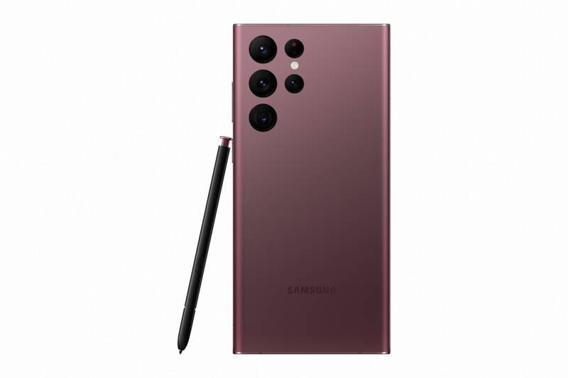 Mobilní telefon Samsung Galaxy S22 Ultra 5G 128 GB vínový, Mobilní, telefon, Samsung, Galaxy, S22, Ultra, 5G, 128, GB, vínový