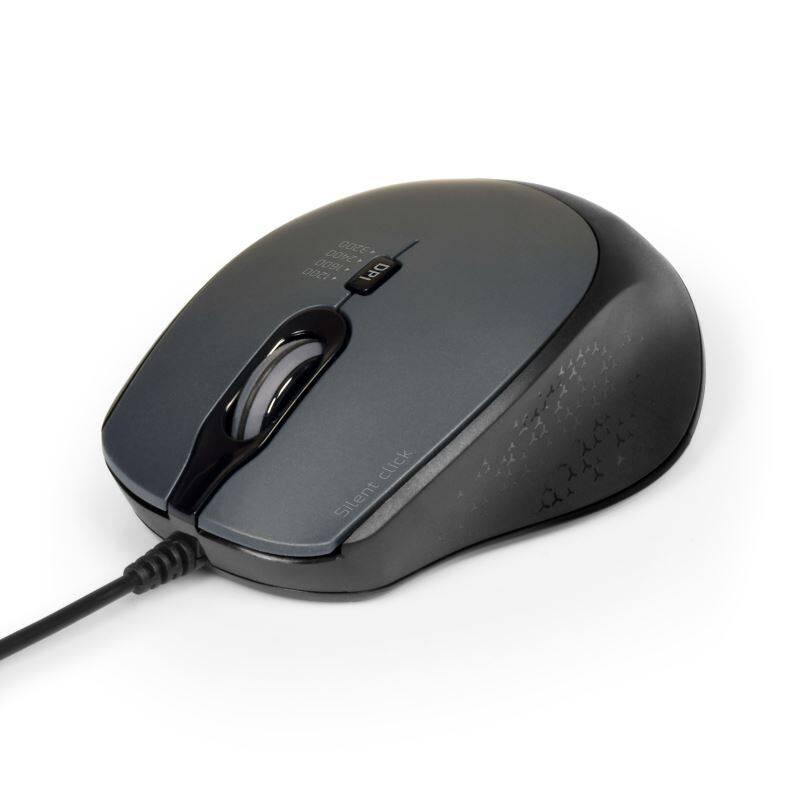 Myš PORT CONNECT Silent USB-A USB-C černá