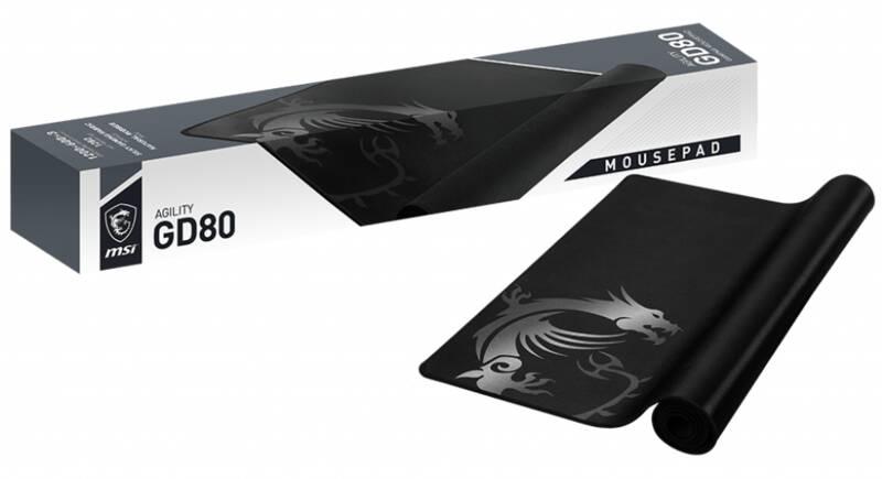 Podložka pod myš MSI Agility GD80 120 x 60 cm černá
