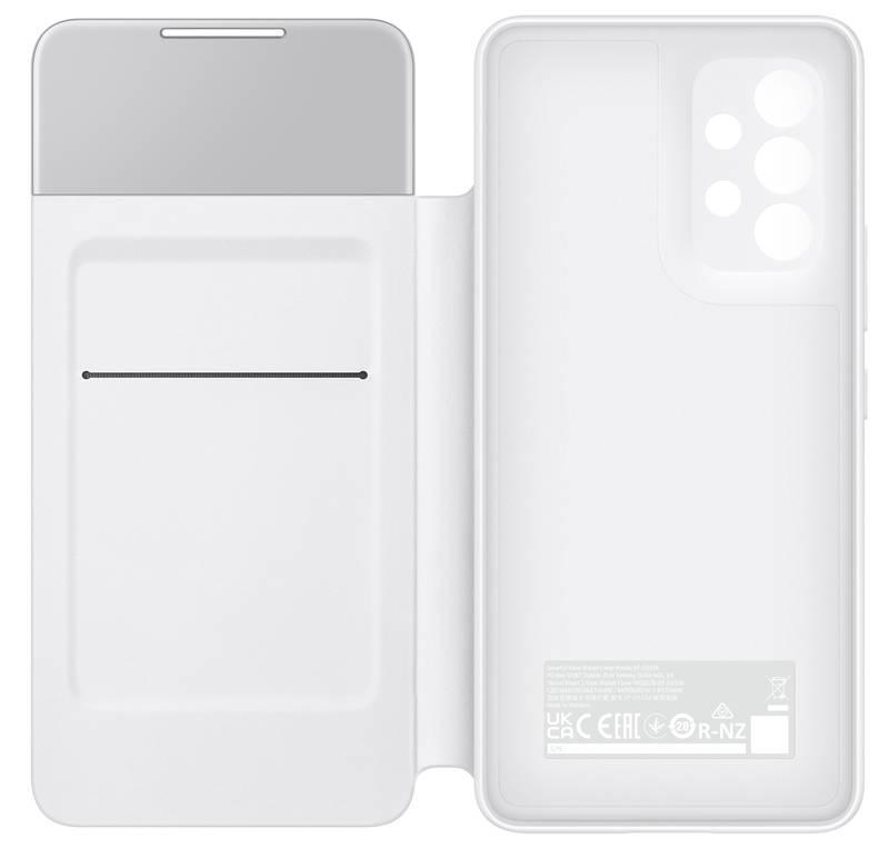 Pouzdro na mobil flipové Samsung S View Wallet Cover na Galaxy A53 5G bílé