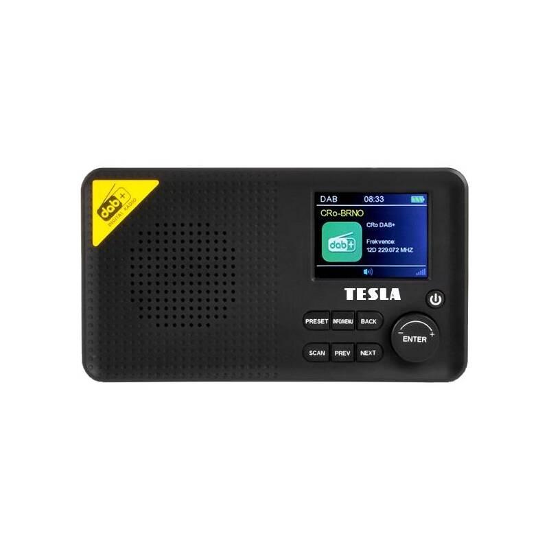 Radiopřijímač s DAB Tesla Sound DAB65 černý