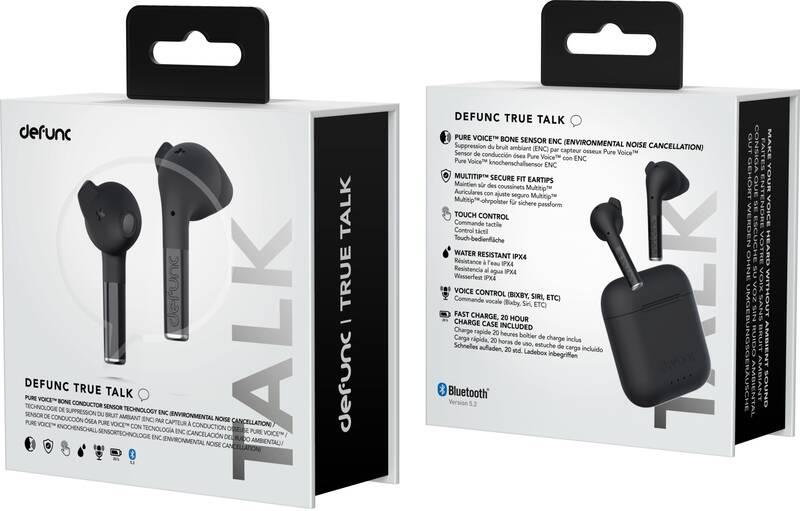 Sluchátka Defunc True Talk černá