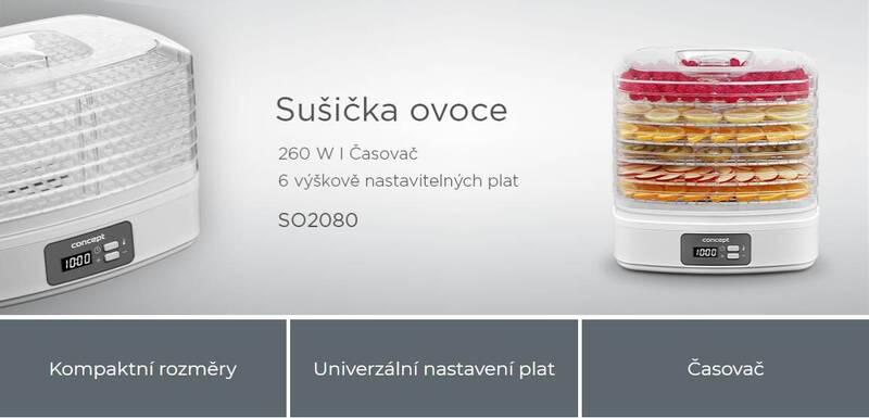 Sušička ovoce Concept SO2080 bílá
