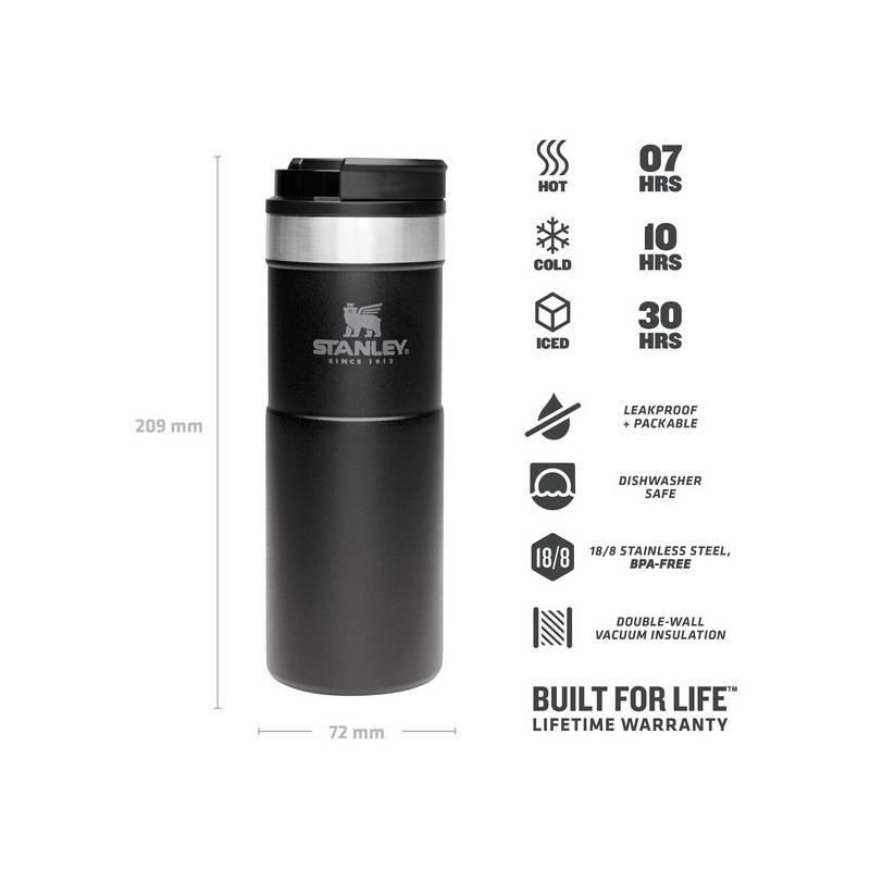 Termohrnek Stanley NEVERLEAK 470 ml černý