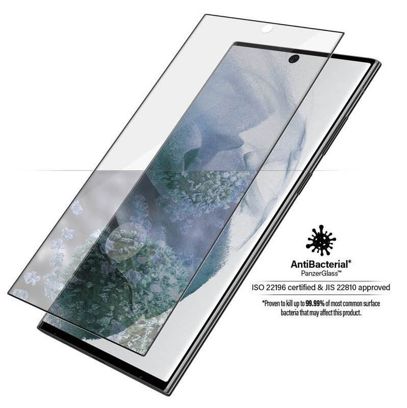 Tvrzené sklo PanzerGlass Premium 3D na Samsung Galaxy S22 Ultra černé
