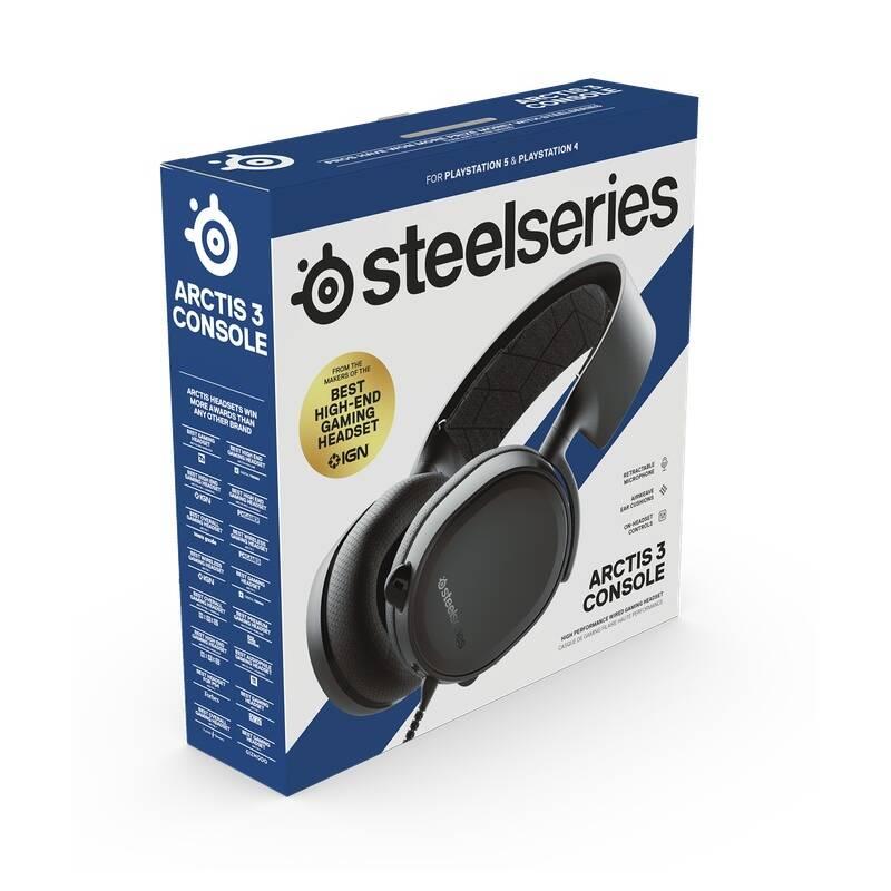 Headset SteelSeries Arctis 3 Console pro PS5 černý, Headset, SteelSeries, Arctis, 3, Console, pro, PS5, černý