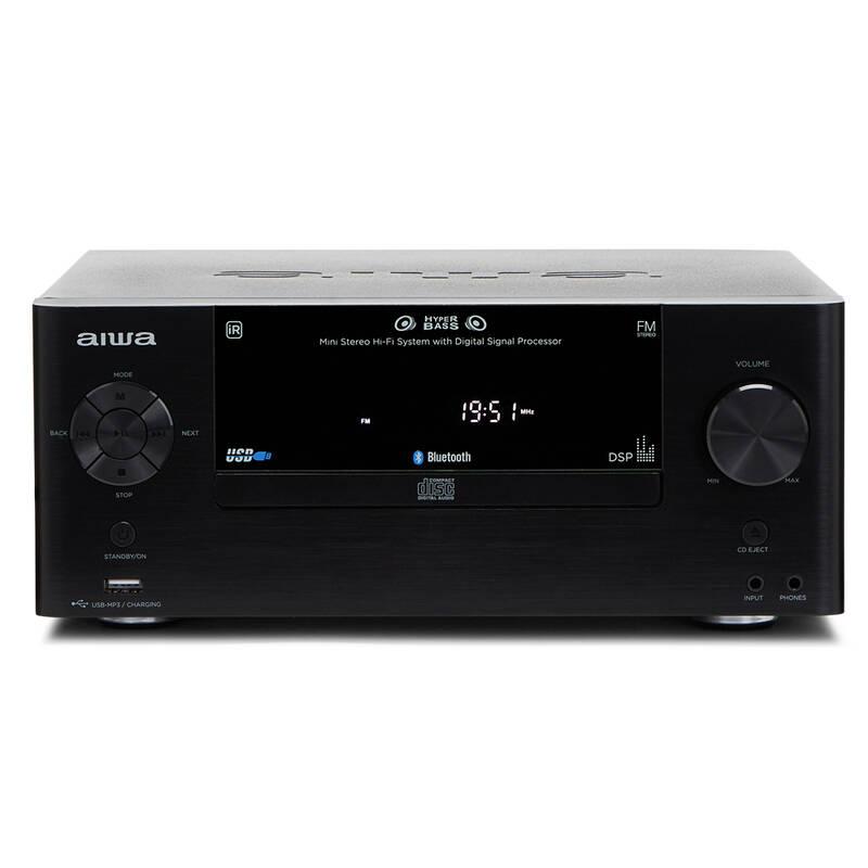 Mikrosystém AIWA MSBTU-500 černý, Mikrosystém, AIWA, MSBTU-500, černý