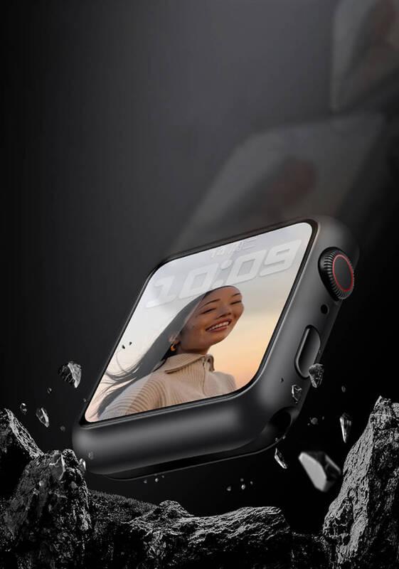 Ochranné pouzdro COTEetCI s ochranou displeje pro Apple Watch 7 41mm bílé