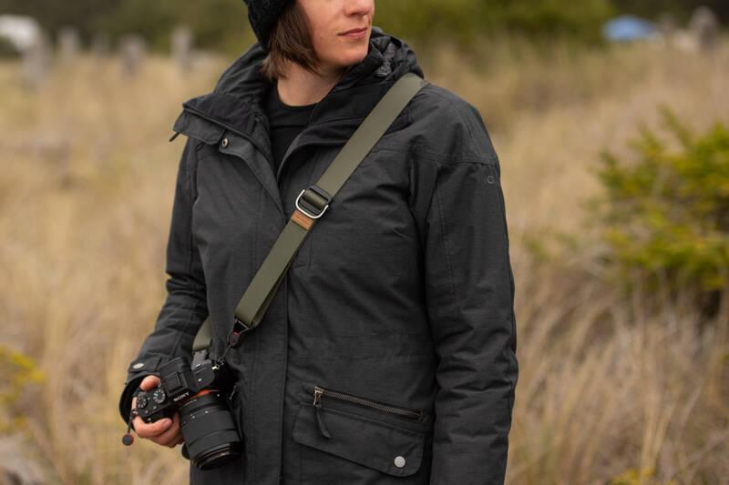 Popruh Peak Design Slide Lite zelený