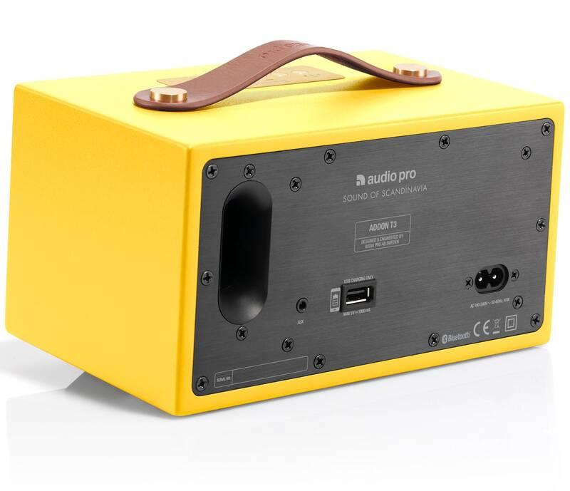 Přenosný reproduktor Audio Pro Addon T3 žlutý