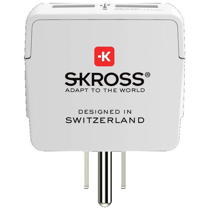 Cestovní adaptér SKROSS USA USB pro použití ve Spojených státech, vč. 2x USB 2400mA