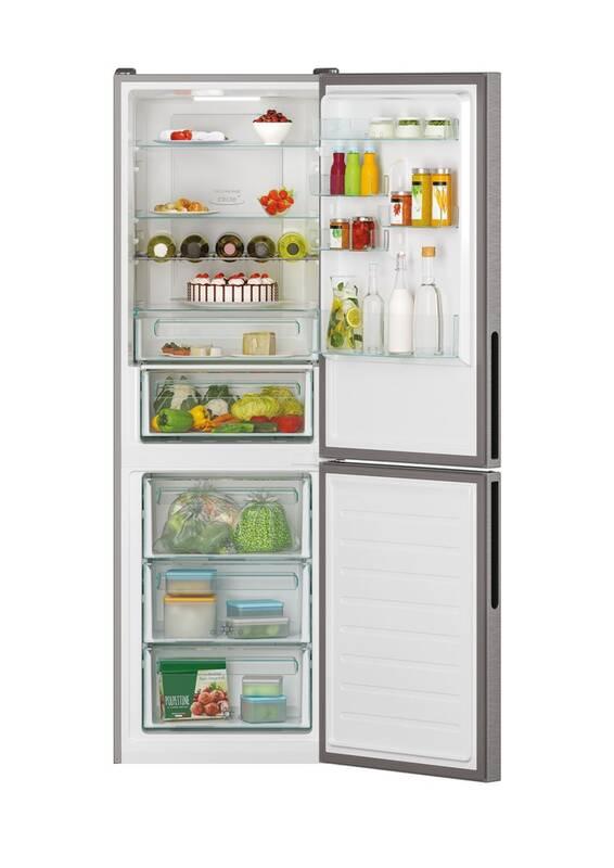 Chladnička s mrazničkou Candy CCE7T618EX nerez