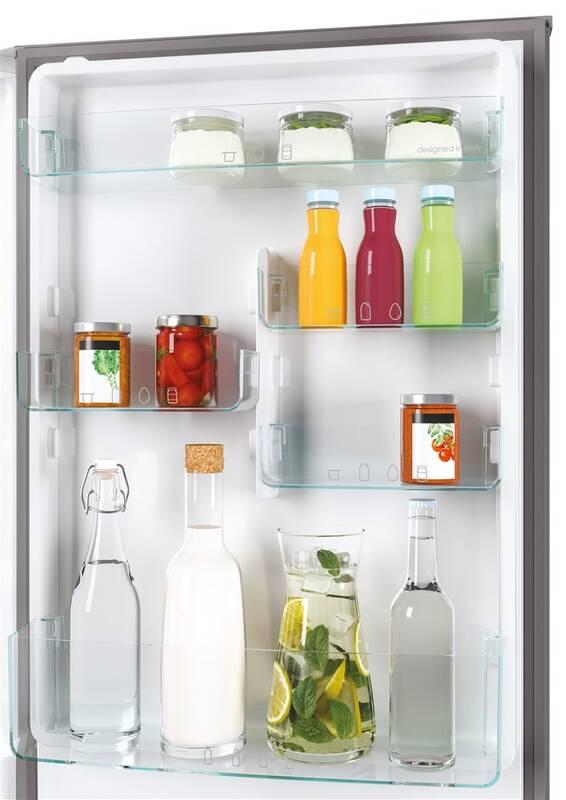 Chladnička s mrazničkou Candy CCE7T618EX nerez