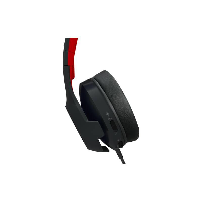 Headset HORI Gaming pro Nintendo Switch černý červený