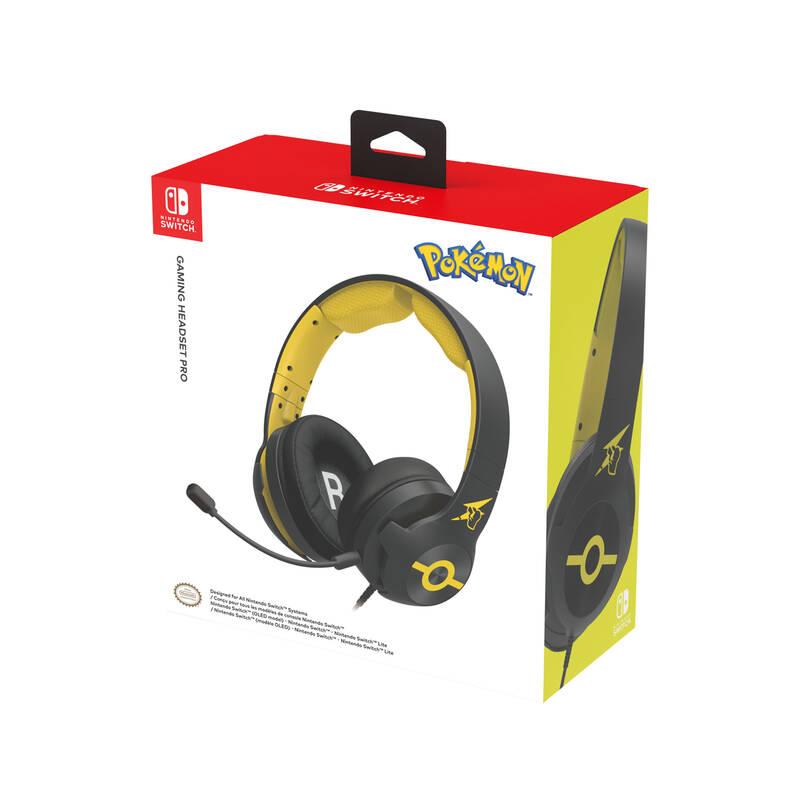 Headset HORI Gaming pro Nintendo Switch - Pikachu Cool