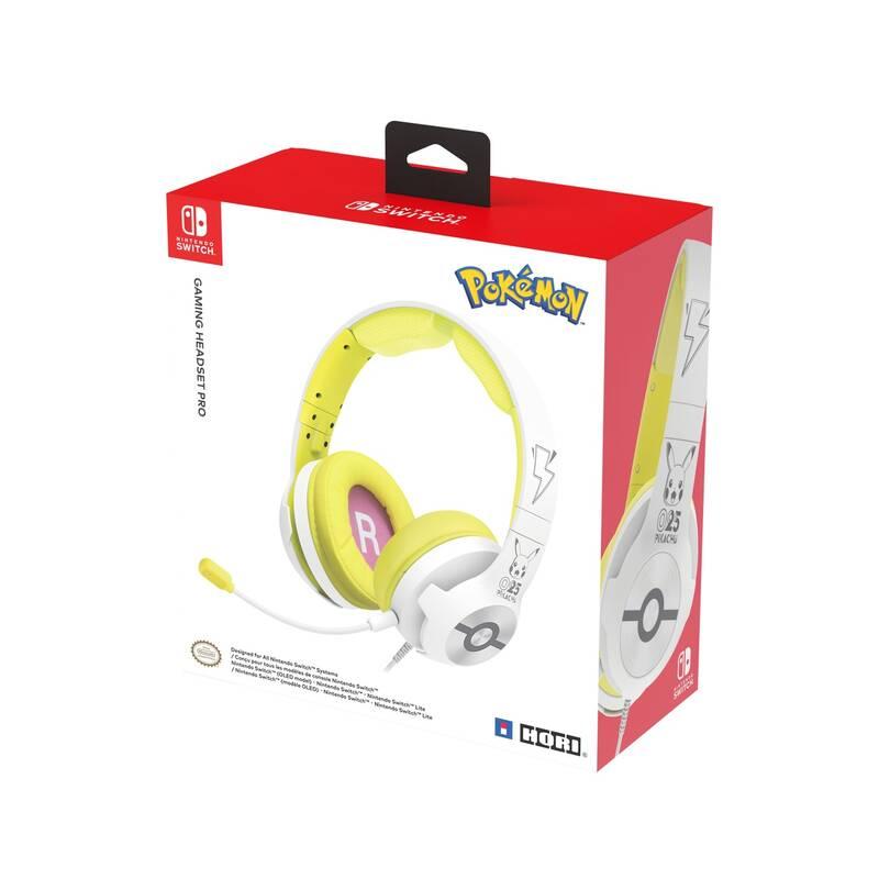 Headset HORI Gaming pro Nintendo Switch - Pikachu Pop
