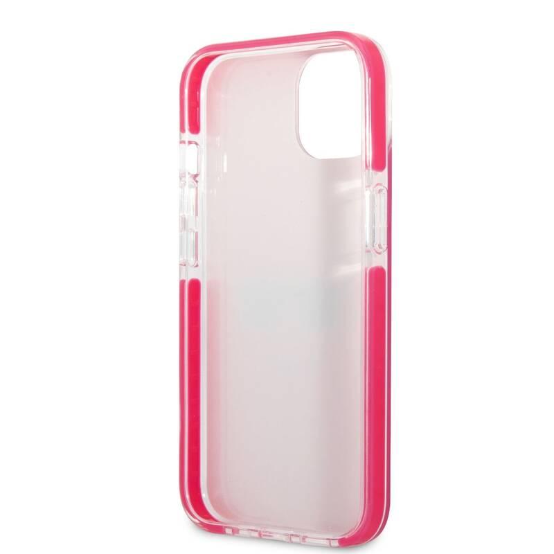 Kryt na mobil Karl Lagerfeld Choupette Head na Apple iPhone 13 mini růžový