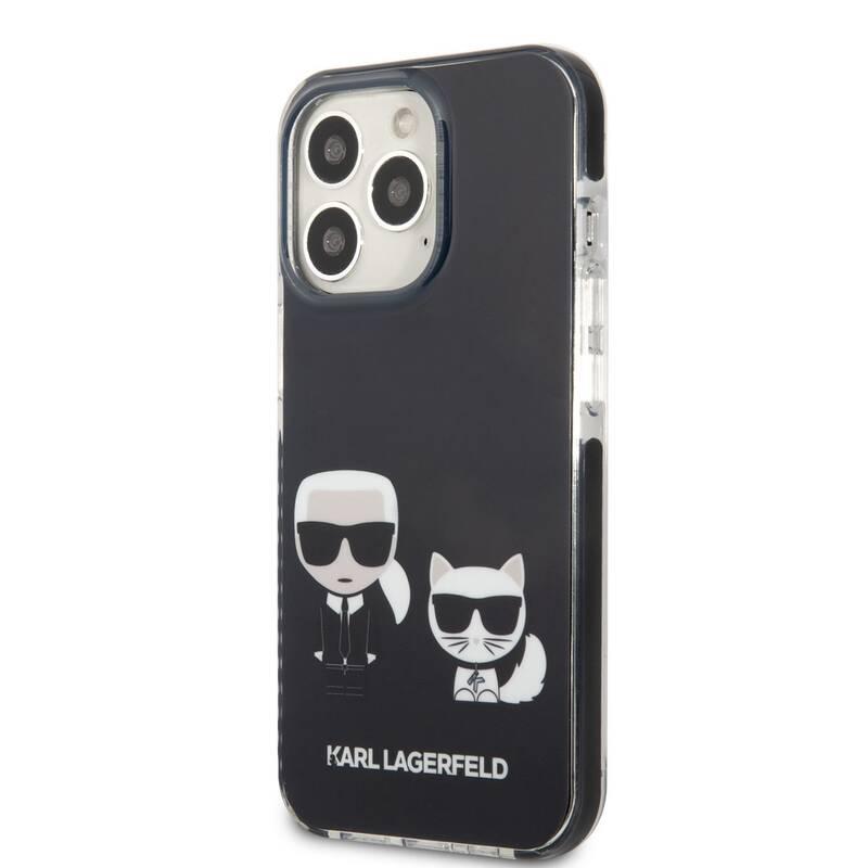 Kryt na mobil Karl Lagerfeld Karl and Choupette na Apple iPhone 13 Pro černý