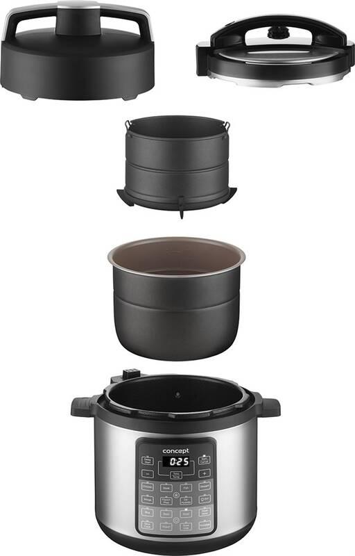 Multifunkční hrnec Concept CK7000 černý nerez
