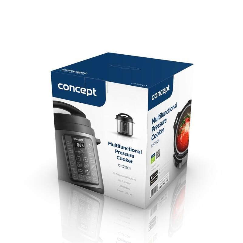 Multifunkční hrnec Concept CK7001 černý nerez