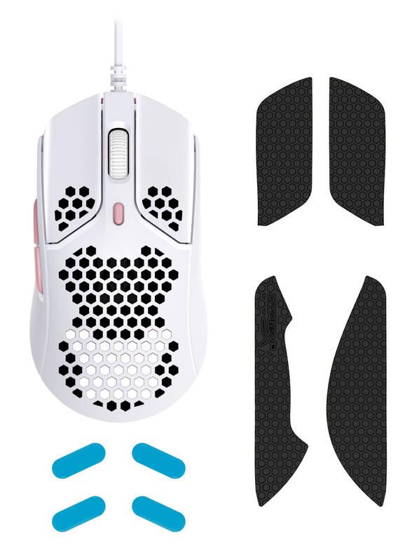 Myš HyperX Pulsefire Haste bílá růžová