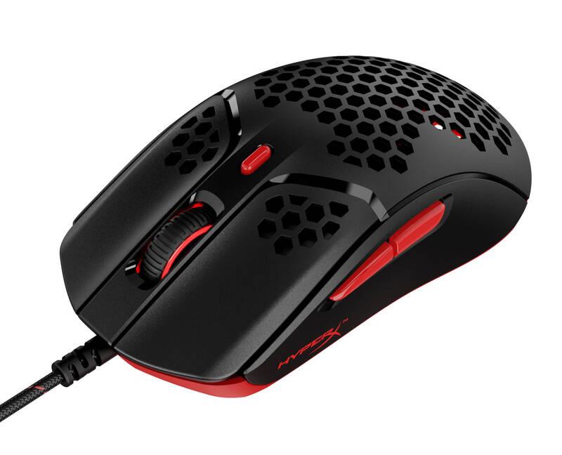 Myš HyperX Pulsefire Haste černá červená