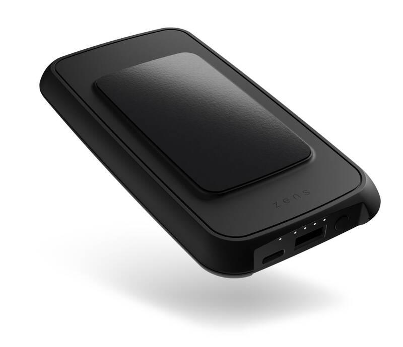 Powerbank ZENS Wireless Adhesive Grip 4500 mAh černá