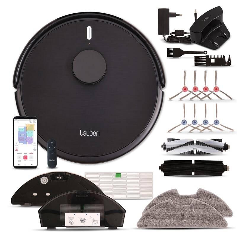 Robotický vysavač Lauben LaserVac® 52BB Pet černý