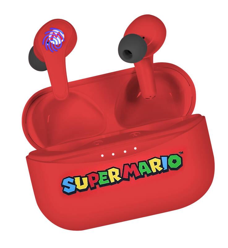 Sluchátka OTL Tehnologies Super Mario Red TWS červená