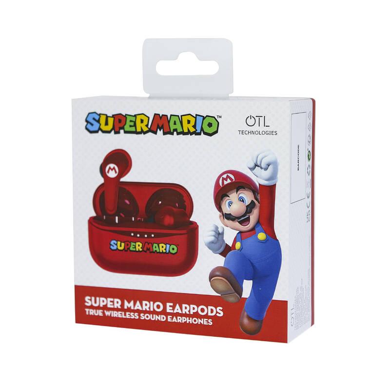 Sluchátka OTL Tehnologies Super Mario Red TWS červená