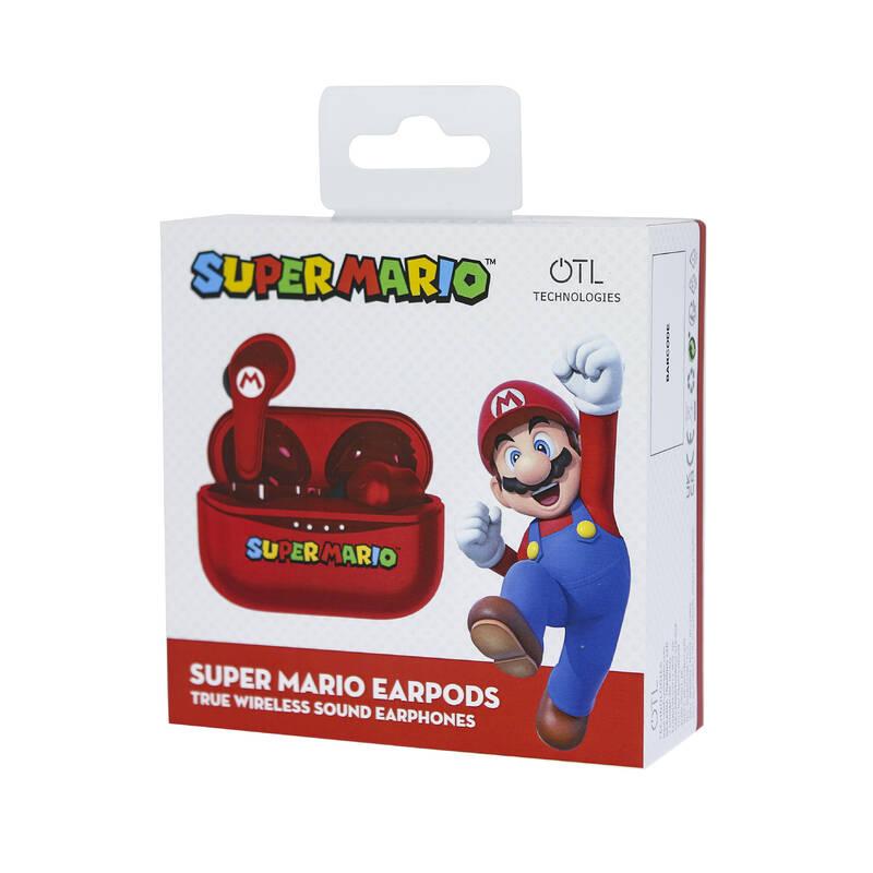 Sluchátka OTL Tehnologies Super Mario Red TWS červená, Sluchátka, OTL, Tehnologies, Super, Mario, Red, TWS, červená