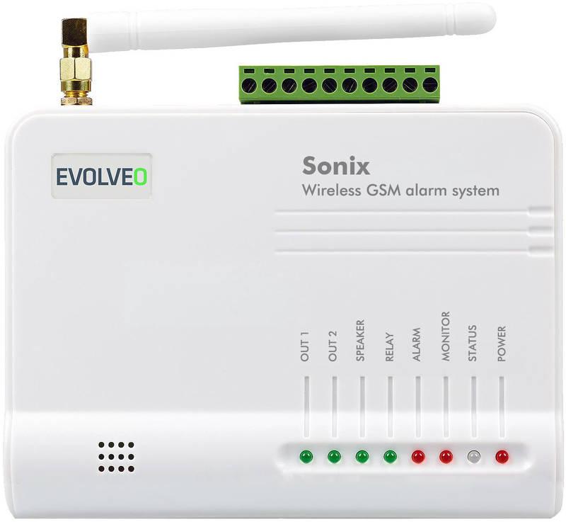 Alarm Evolveo Sonix, bezdrátový, GSM bílý, Alarm, Evolveo, Sonix, bezdrátový, GSM, bílý