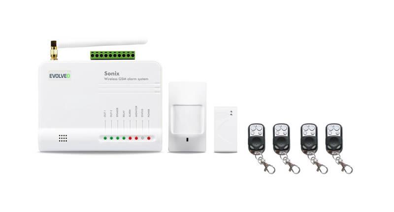 Alarm Evolveo Sonix, bezdrátový, GSM bílý