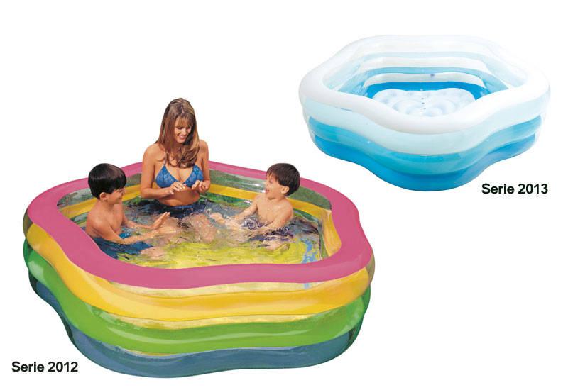 Bazén Intex Summer Colors Pool 1,85 x1,8 x 0,53 m, tvar hvězdice, 156495NP