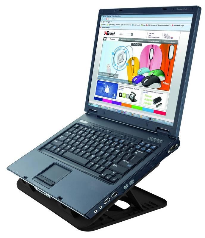 Chladící podložka pro notebooky Trust Cyclone Cooling pro 16" černá