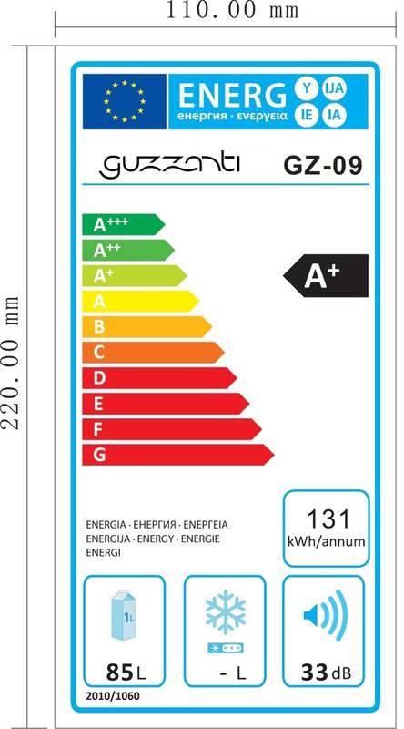 Chladnička Guzzanti GZ09 bílá