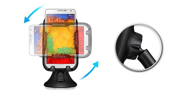 Držák na mobil Samsung EE-V200S pro 4 - 5,7" černý