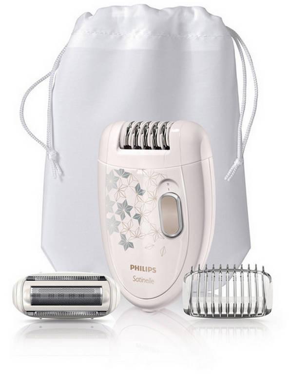 Epilátor Philips Satinelle Soft HP6423 00 krémový