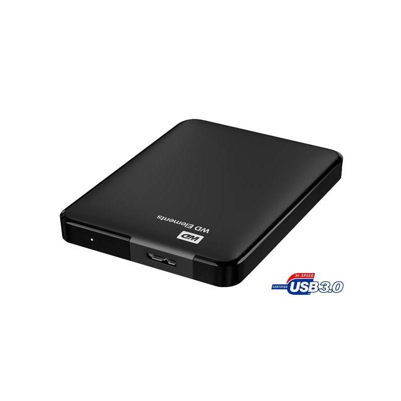 Externí pevný disk 2,5" Western Digital Elements Portable 1,5TB černý