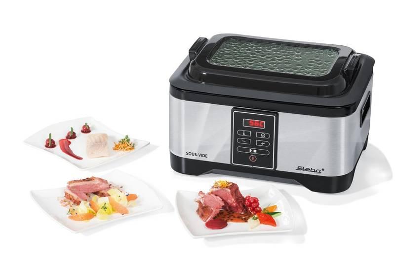 Hrnec elektrický Steba SV 1 PRECISE černý stříbrný