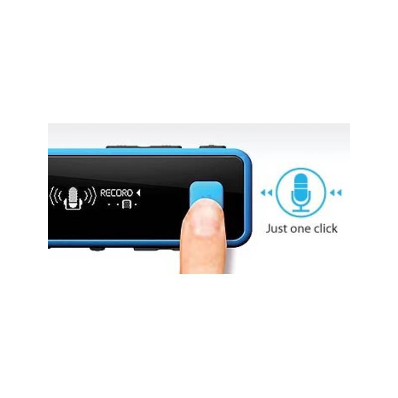 MP3 přehrávač Transcend MP350 8GB černý modrý