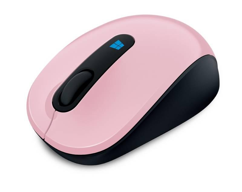 Myš Microsoft Sculpt Mobile růžová, Myš, Microsoft, Sculpt, Mobile, růžová